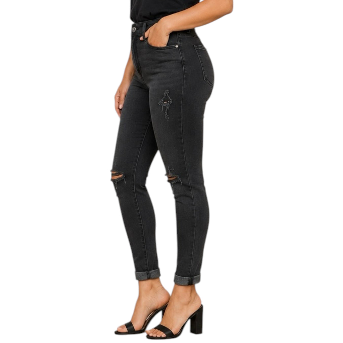 KC8245BK Black Ankle Skinny MS