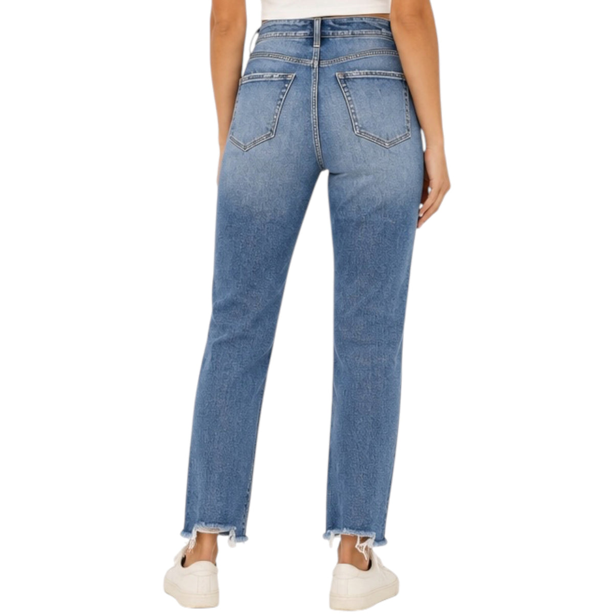 MICA MDP-T1280 Super High Rise Straight Leg With Step Hem