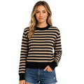 Black/Taupe Sweater Top