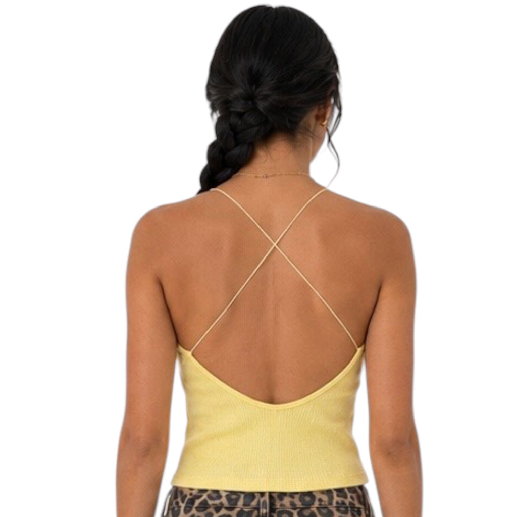 Butter Cropped Cami Tank Medium