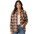 Caramel Ultra Soft Oversized Flannel with Front Pocket