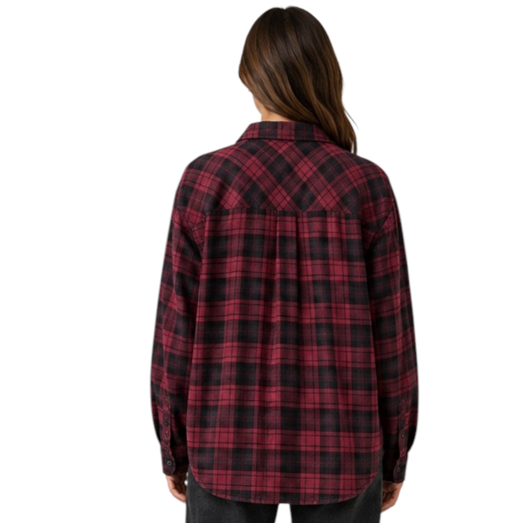 Burgundy Plaid Flannel
