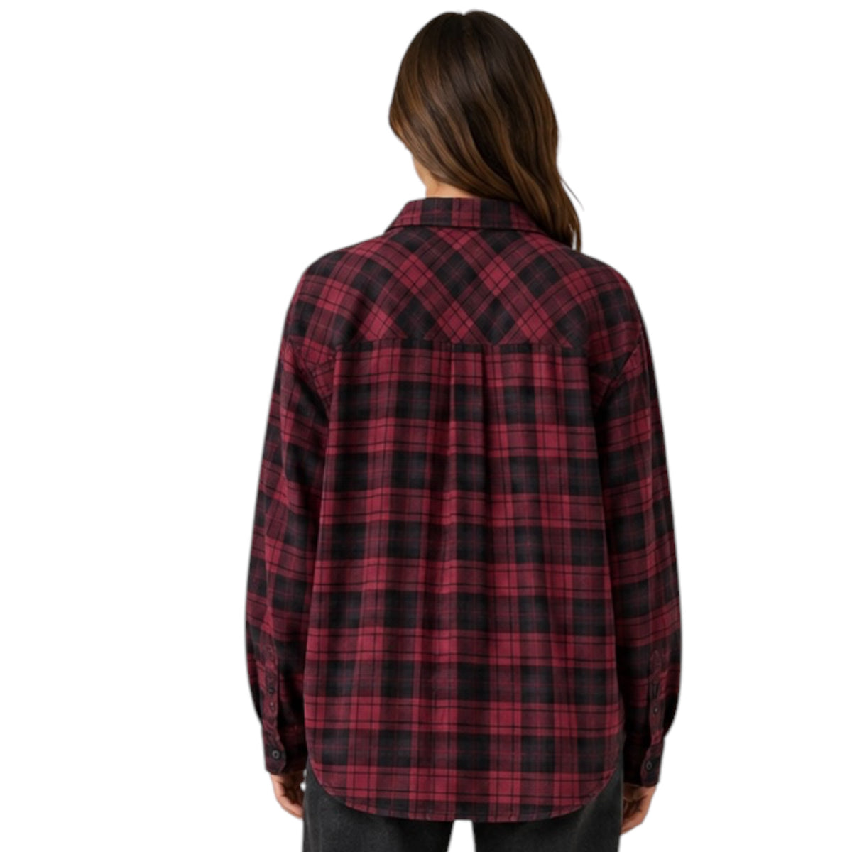 Burgundy Plaid Flannel