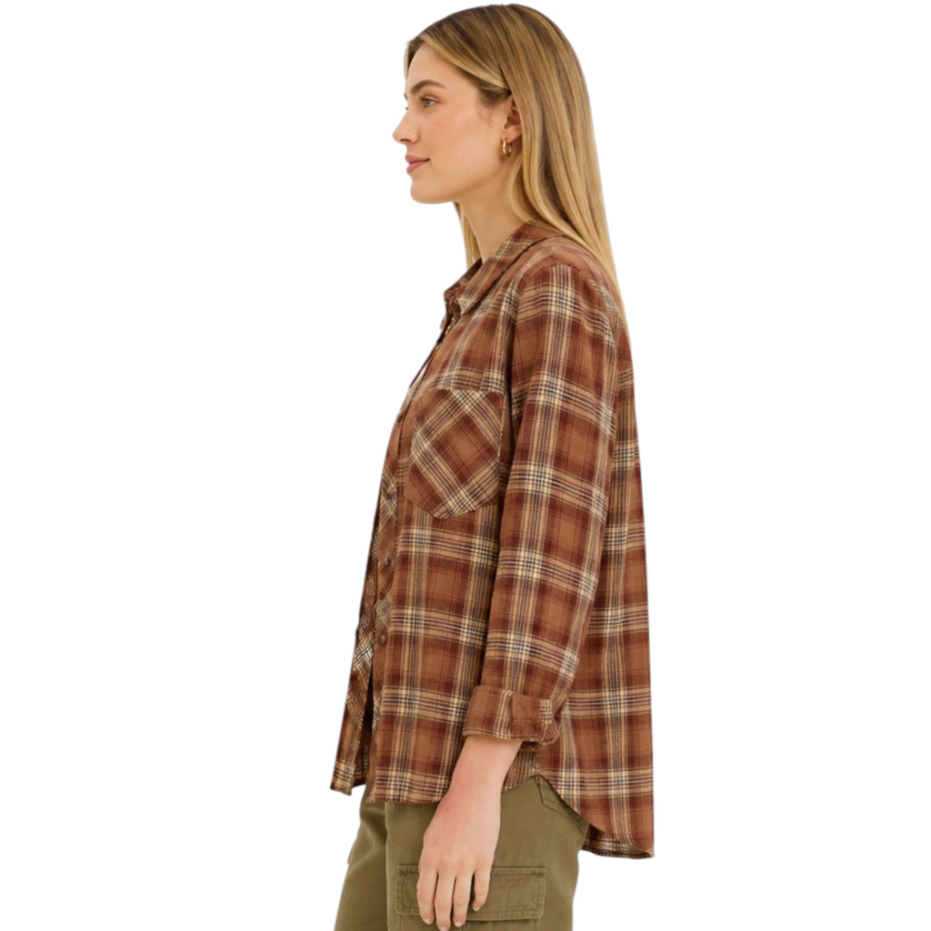 Clay Dark Boyfriend Flannel
