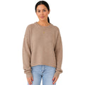 Dark Taupe Cropped Oversized Sweater