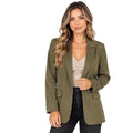 Olive Satin Blazer