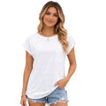 White Cap Sleeve Top with Pocket
