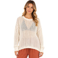 Whip Cream Knitted Sheer Sweater
