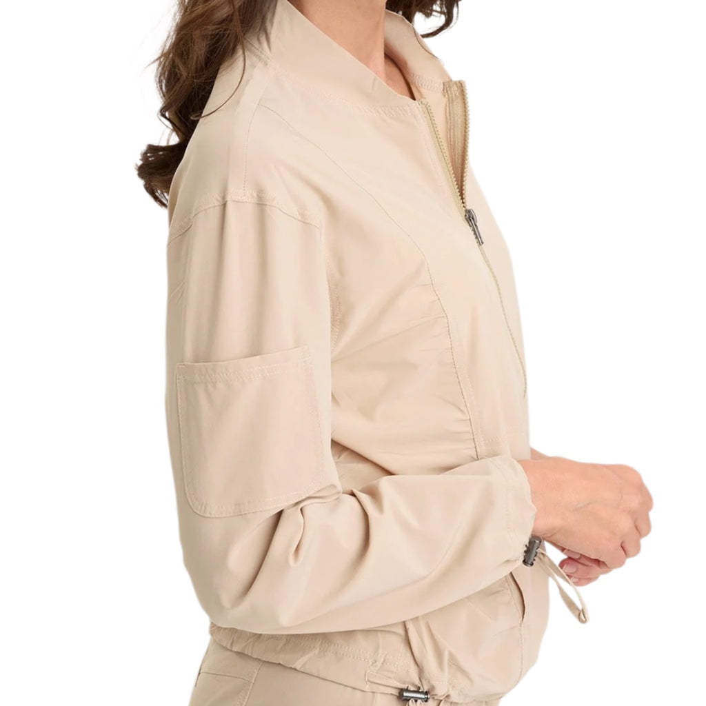 Khaki Bomber Jacket & Skort Set