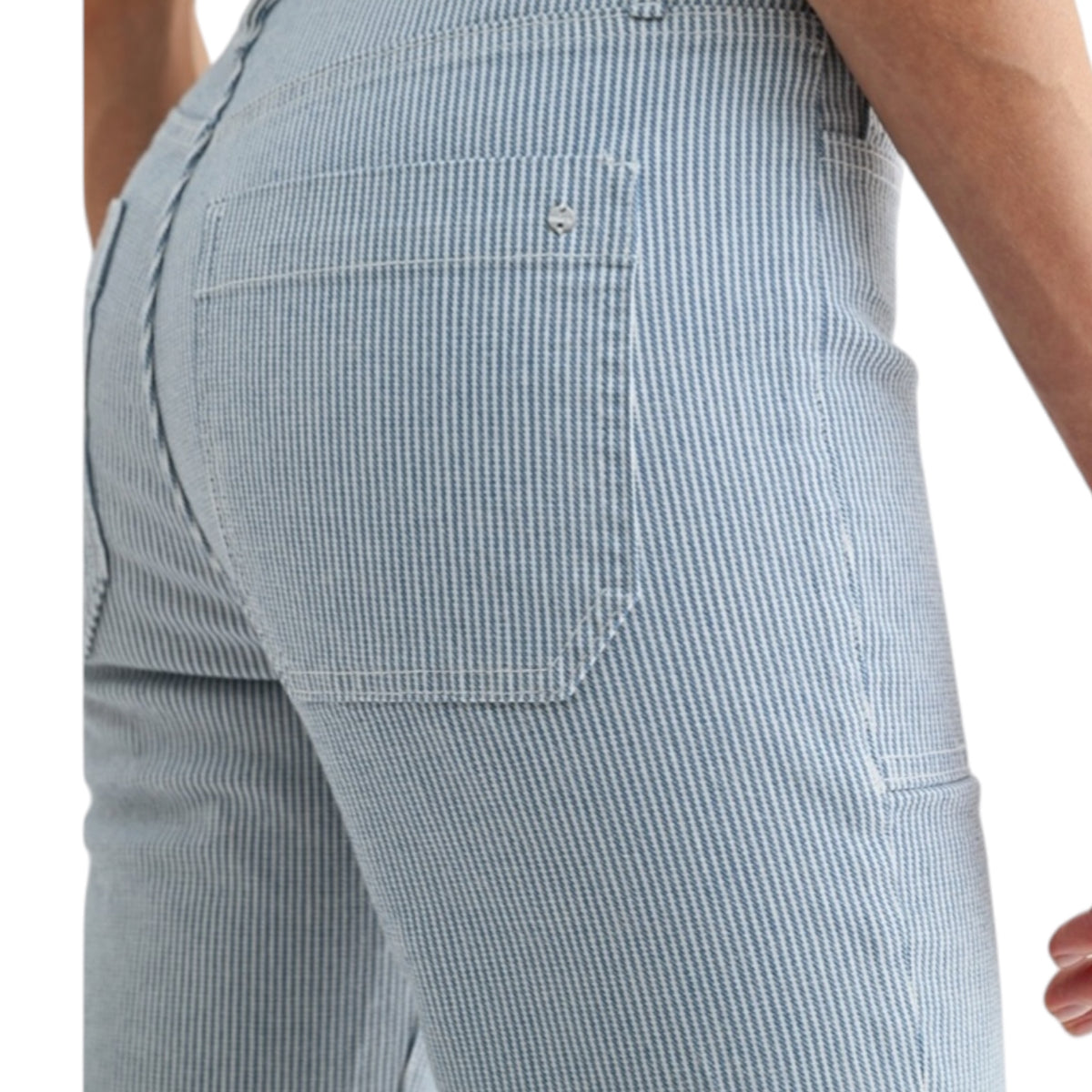 MICA High Rise Bootcut Raw Hem Stripe Jeans MDP-B3900M