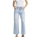 MICA MDP-W3449 Super High Rise Wide Leg Raw Hem