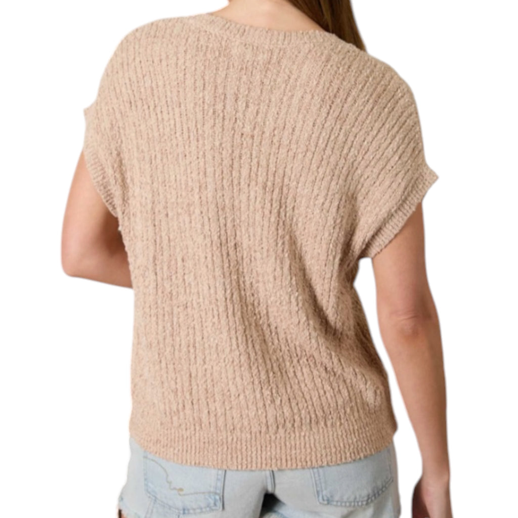 Khaki Button Down Sweater