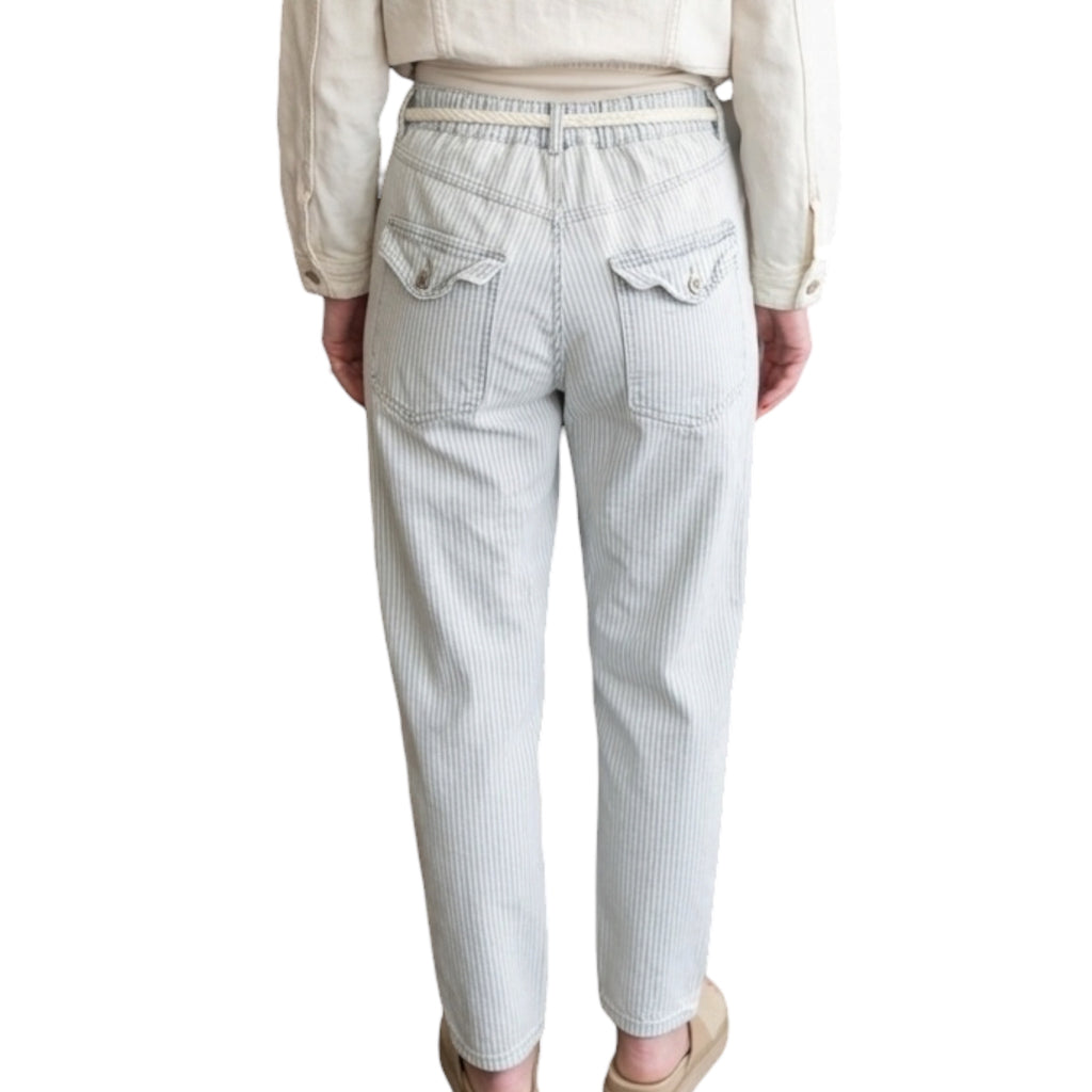 Light Blue Denim Stripe Pants