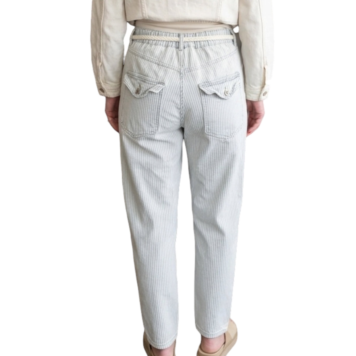 Light Blue Denim Stripe Pants