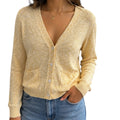 Yellow Button Front Cardigan
