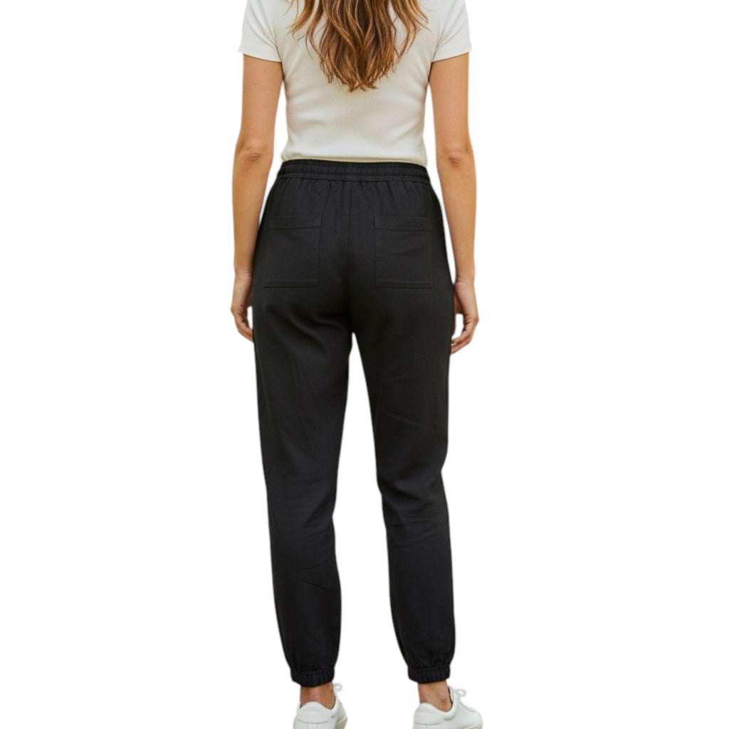 Black High Waist Joggers