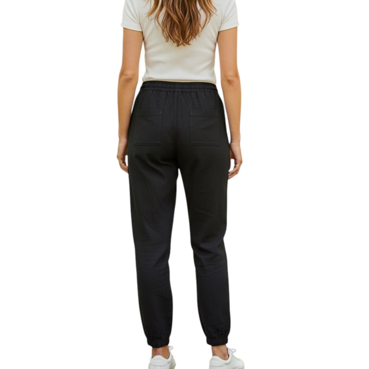 Black High Waist Joggers