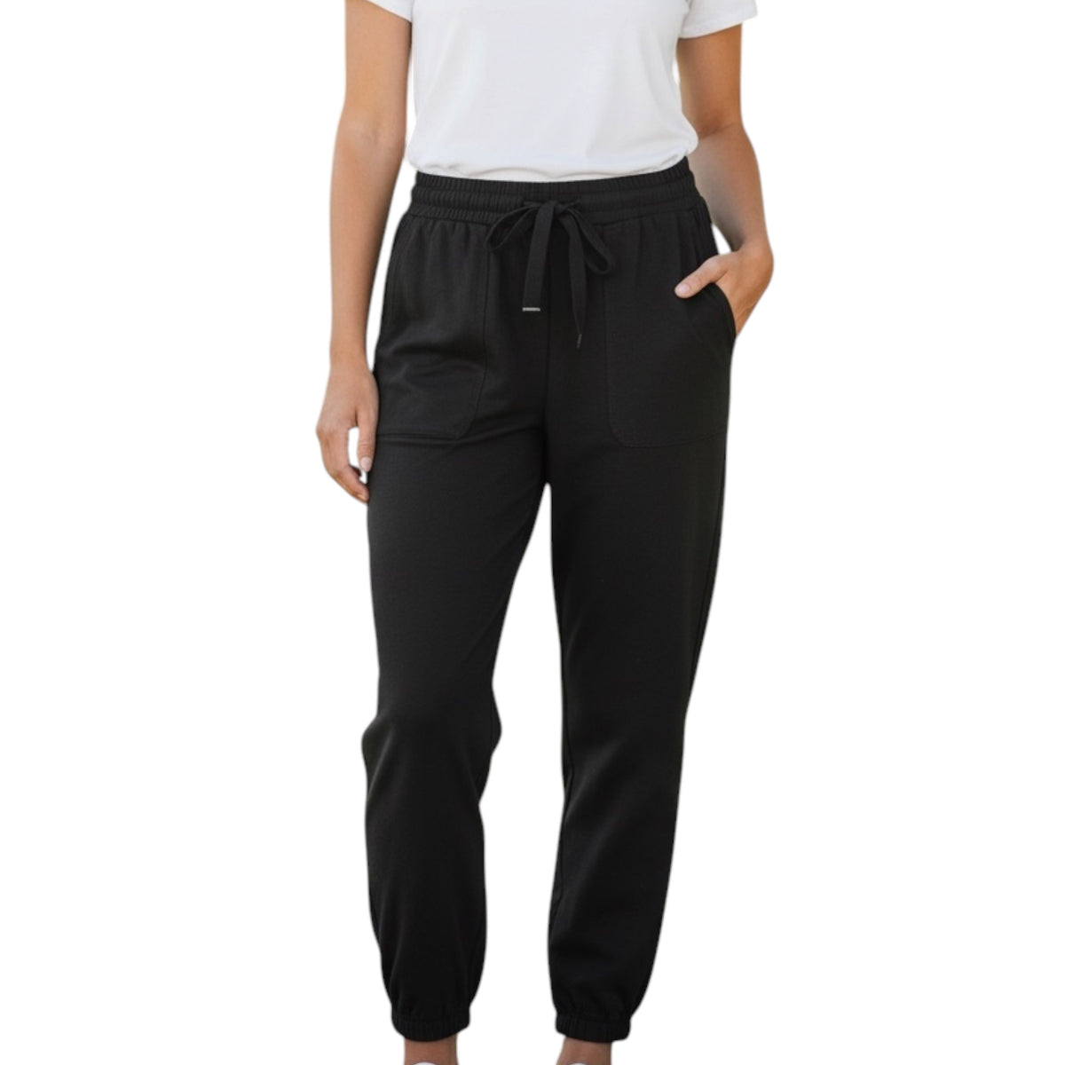 Black High Waist Joggers