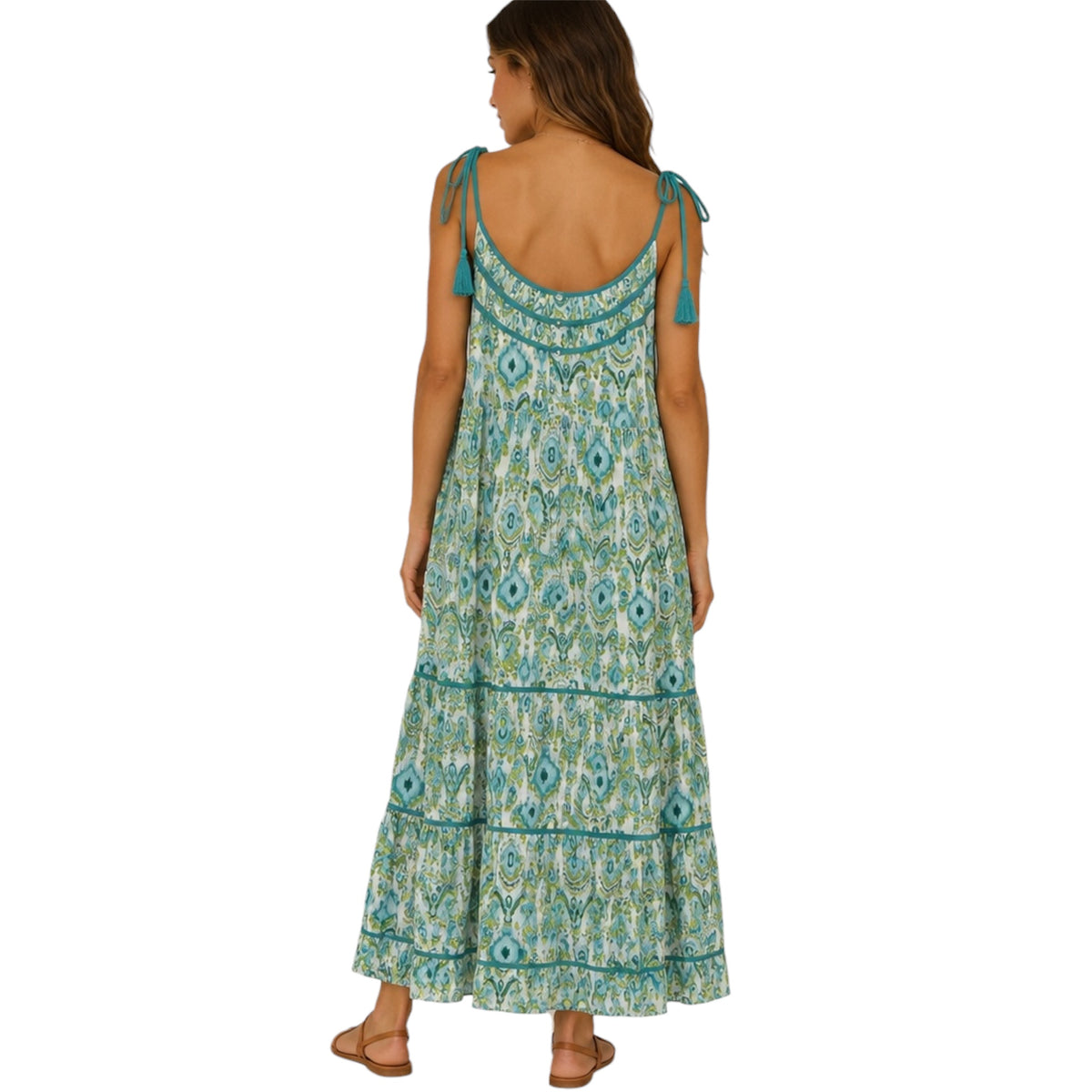 Mix Print Maxi Dress