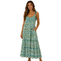 Mix Print Maxi Dress