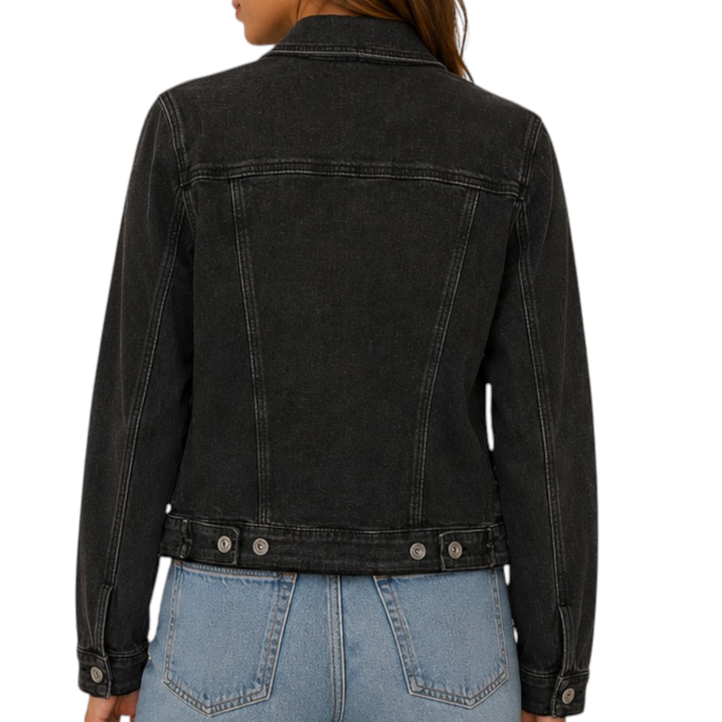 Dusty Black Denim Jacket