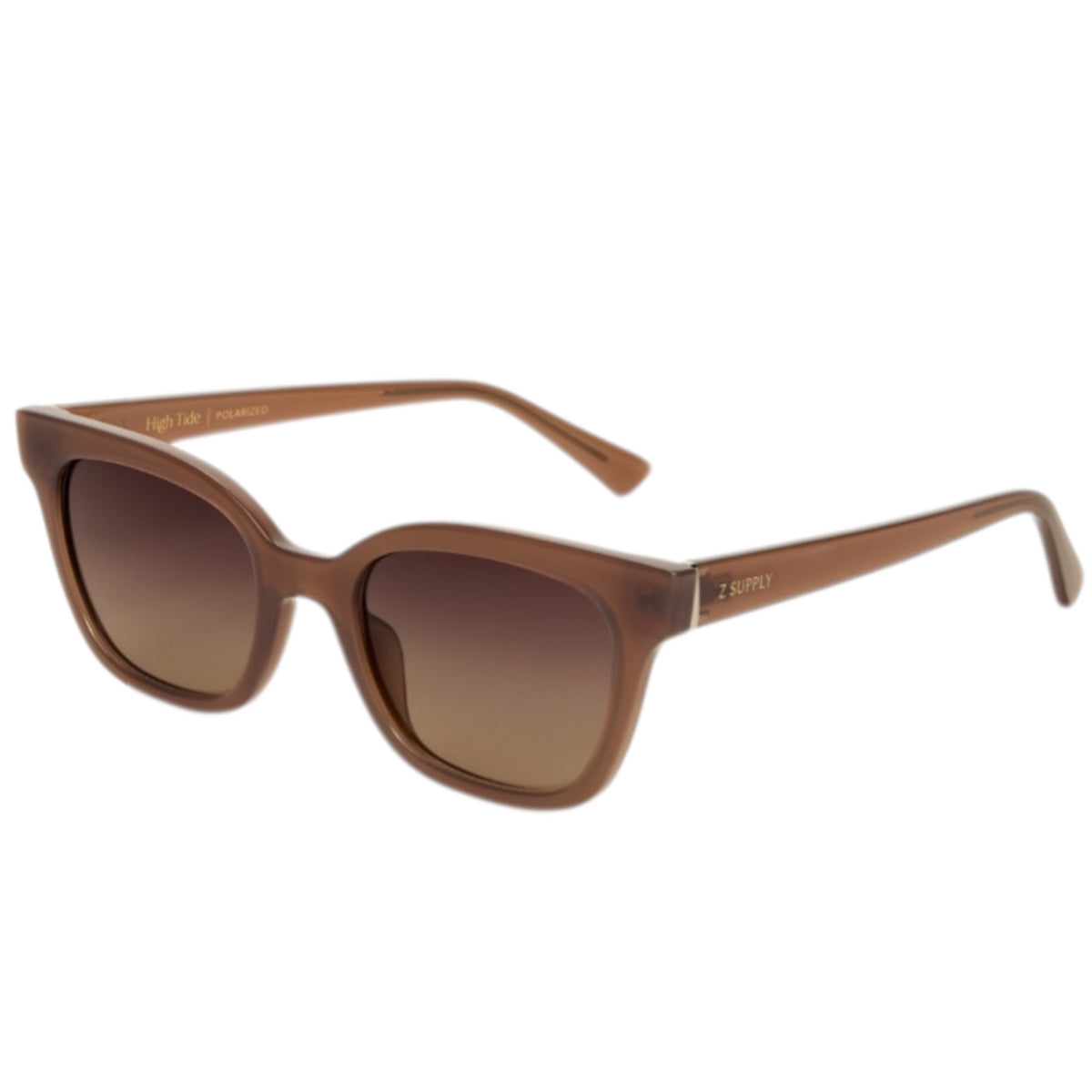 Z Supply High Tide Taupe-Gradient Polarized Sunglasses