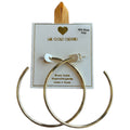 Yellow Ribbon 14K Dipped XL Hoop Earrings
