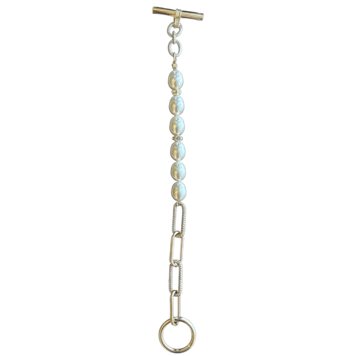 MX Collection Pearl and Chain Bracelet