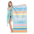 Happy Camper Quick Dry Beach Towel