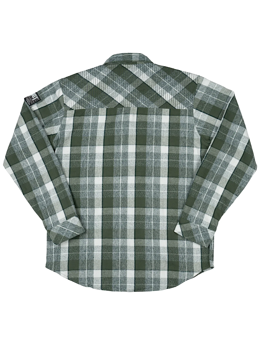 Gorge L/S Flannel -Olive Cream