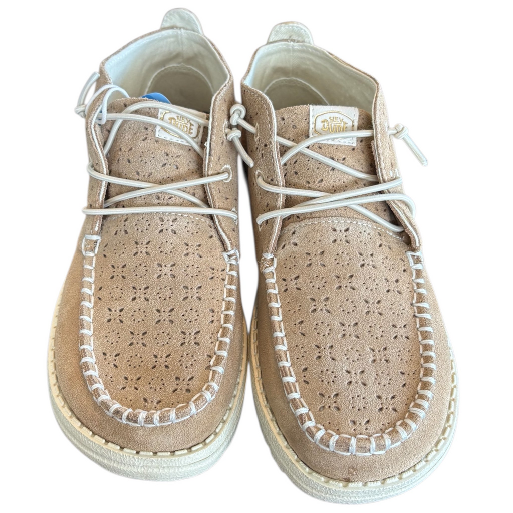 Hey Dude Wendy Mid Suede Boho Cognac Womens