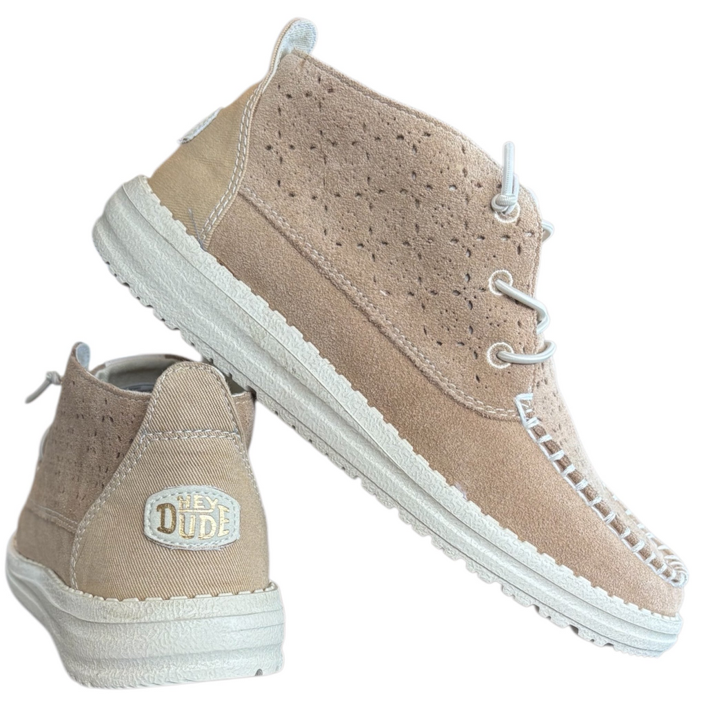 Hey Dude Wendy Mid Suede Boho Cognac Womens
