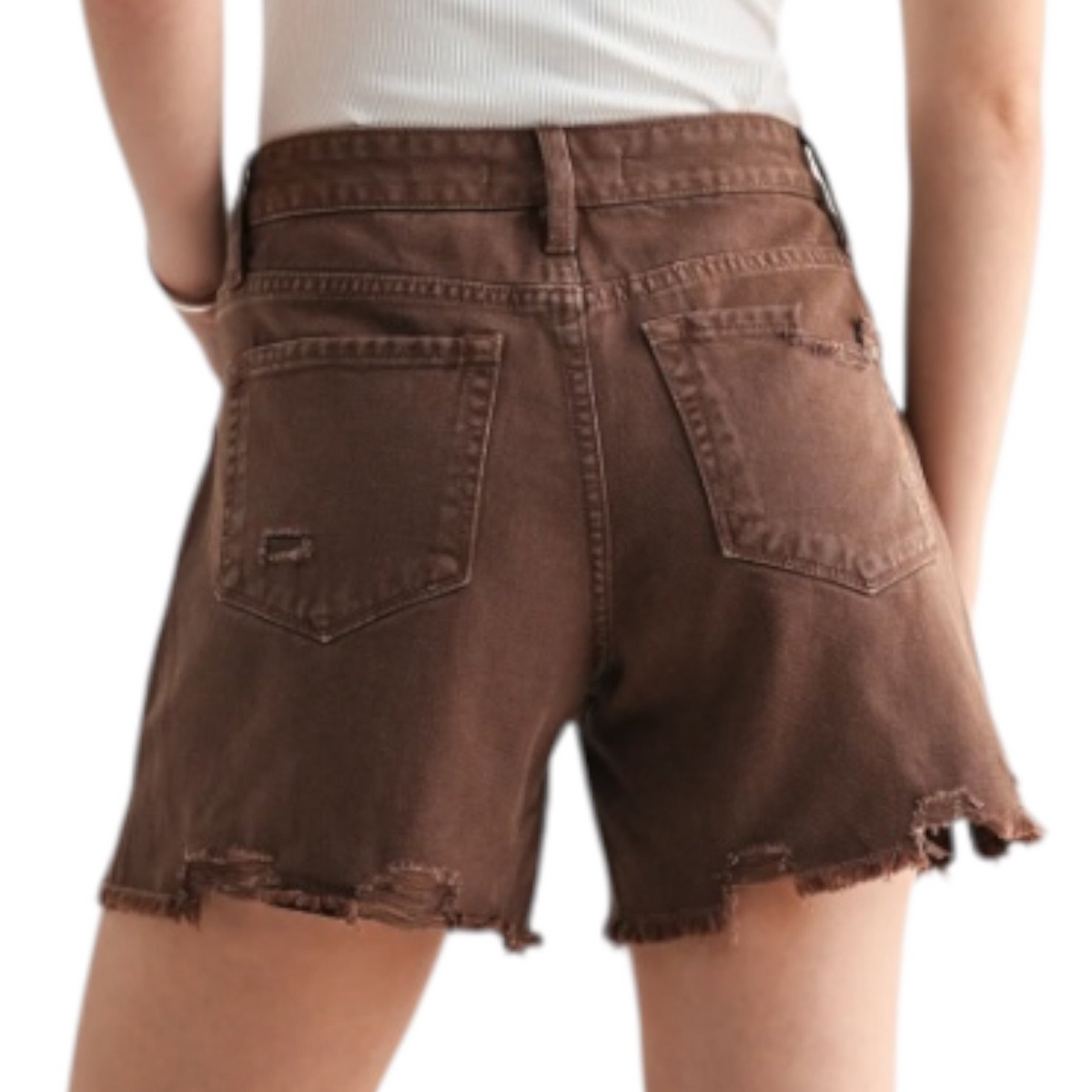MICA MDP-H626DE Dark Espresso Midi Shorts