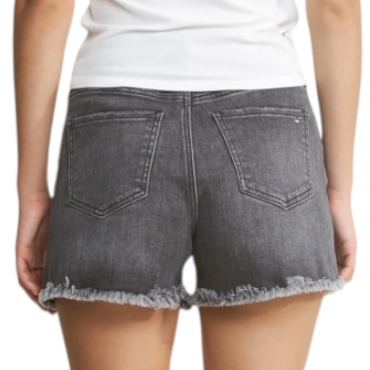 MICA MDP-H3470 Black Grey H/R Distressed Short