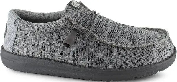 Hey Dude Wally Sport Knit Charcoal