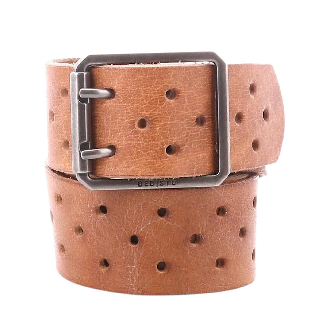 Bed|Stu McCoy Tan Rustic Belt