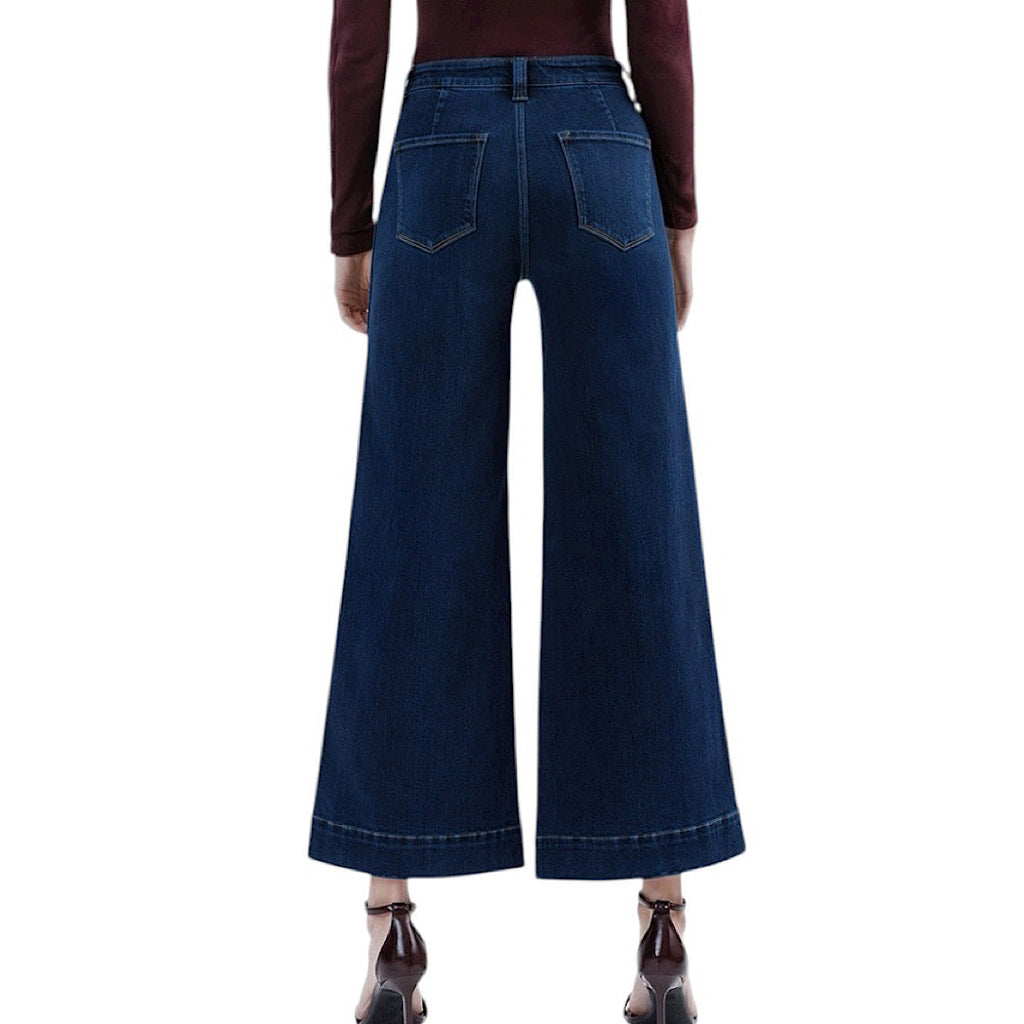 Flying Monkey Unassuming High Rise Wide Leg Jean F5923