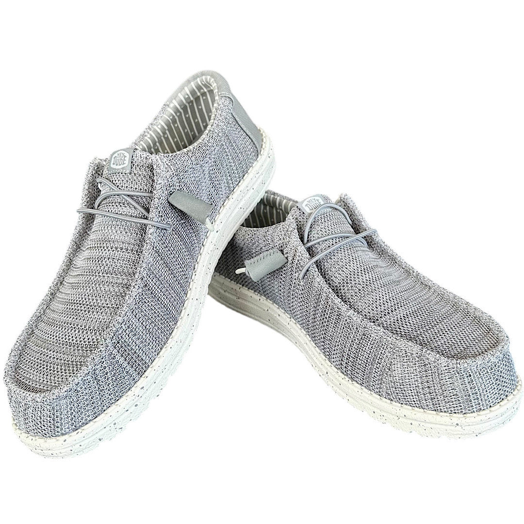 Hey Dude Wally Stretch Sox Wide Grey