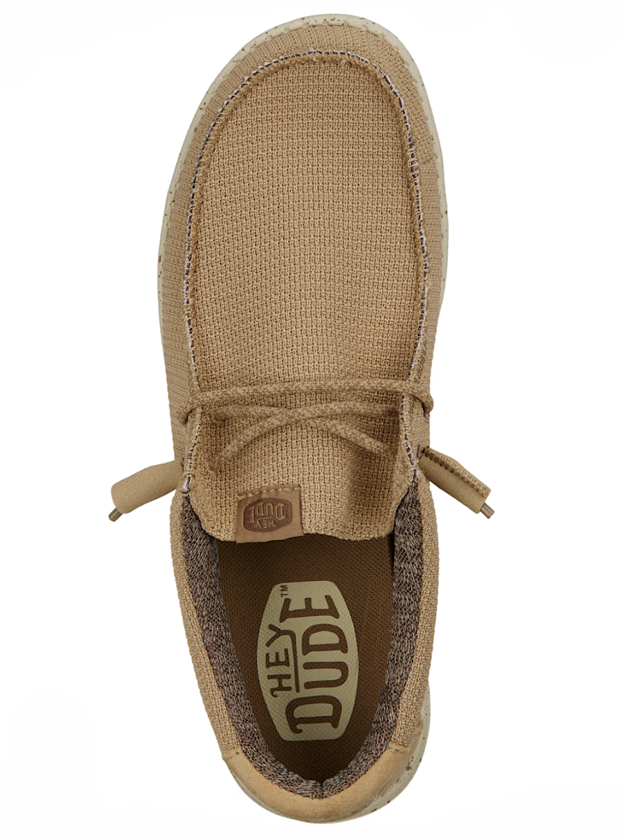 Hey Dude Wally Sport Mesh Tan/White
