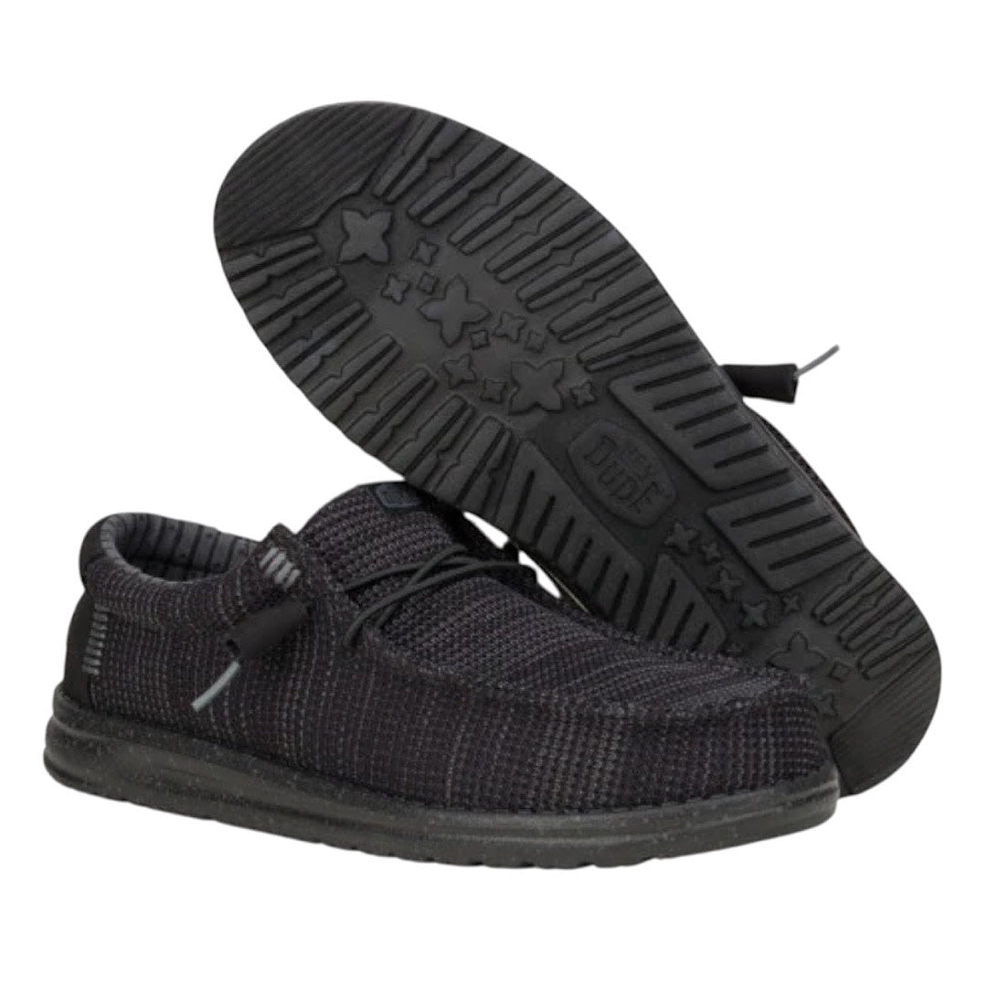 Hey Dude Wally Stretch Sox Wide Black