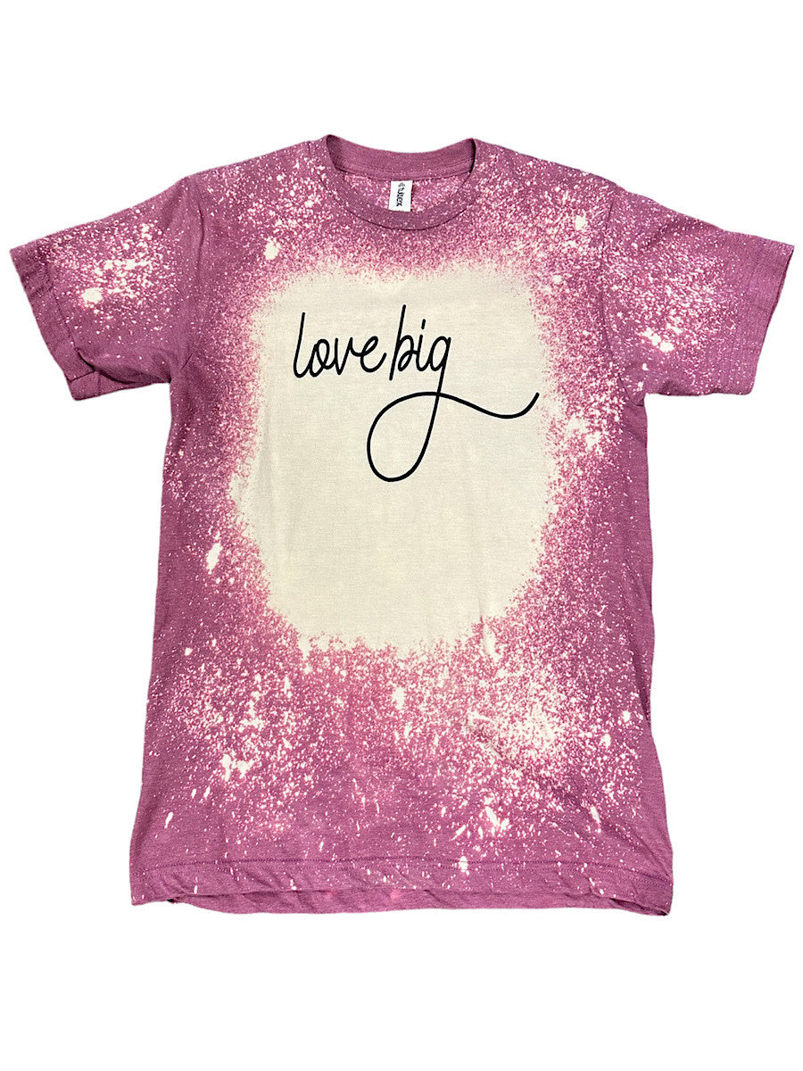 Purple Splatter Love Big-Valentine's Day Tee