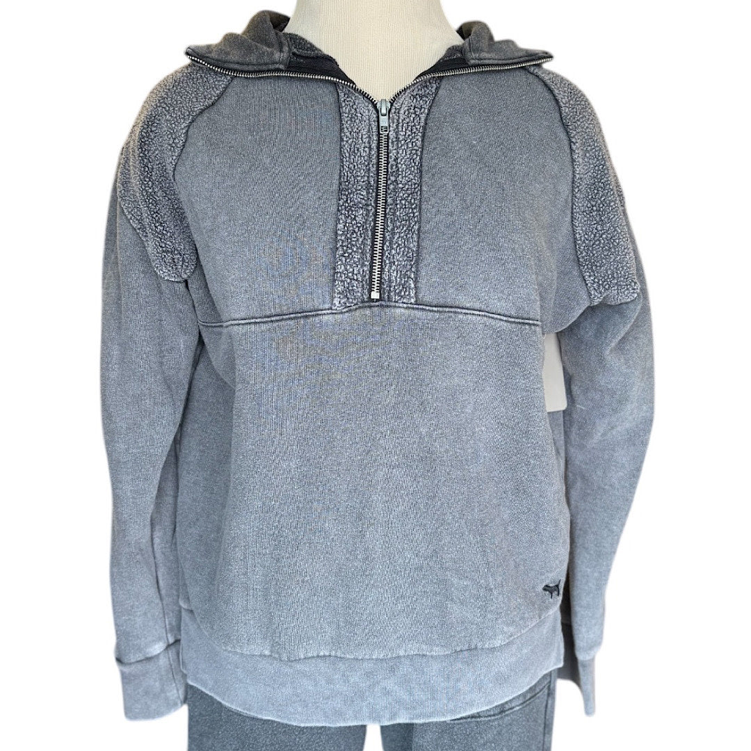 Victoria's Secret Charcoal Quarter Zip Top Size XS-RF