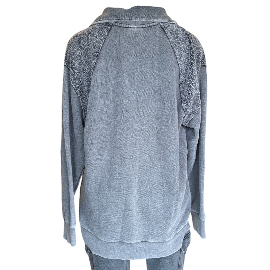 Victoria's Secret Charcoal Quarter Zip Top Size XS-RF