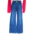 KanCan KC9307AD Dark Wash Double Button Bootcut Jean Size 5/26-RF