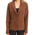 Brown Single Button Blazer