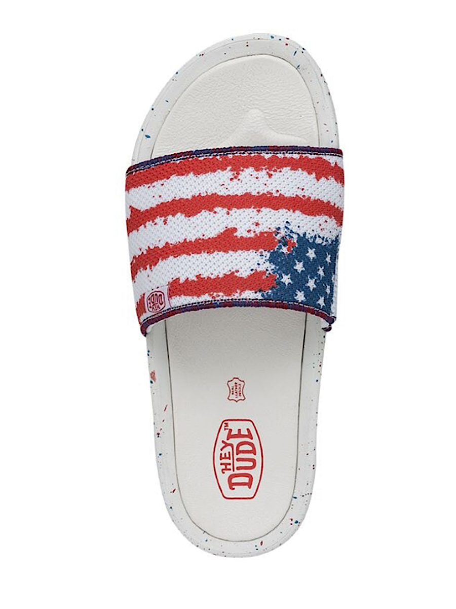 Hey Dude Wendy Chandler Knit Flag Slides