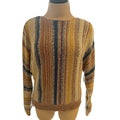 Multi Color Striped Knit Sweater Size Small-RF
