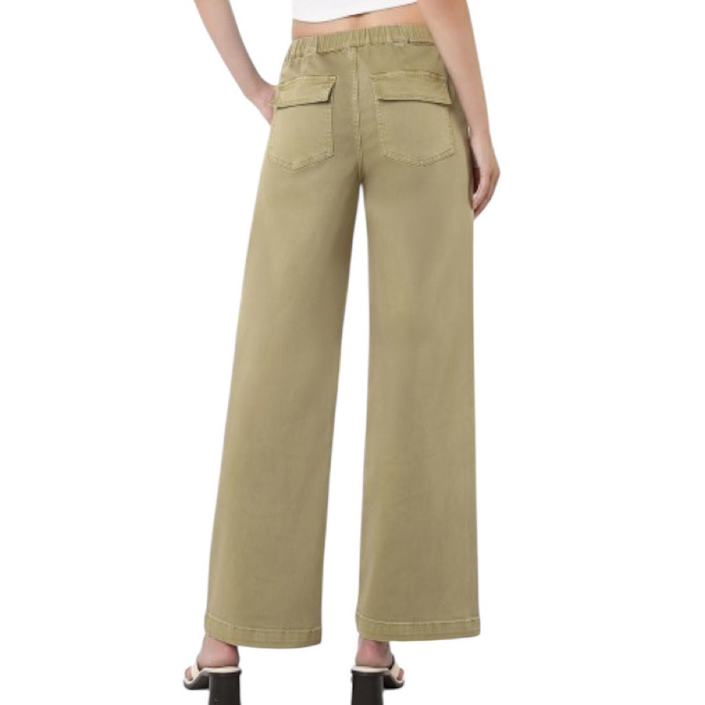 Vervet V3798HRB High Rise Baggy Wide with Drawstring