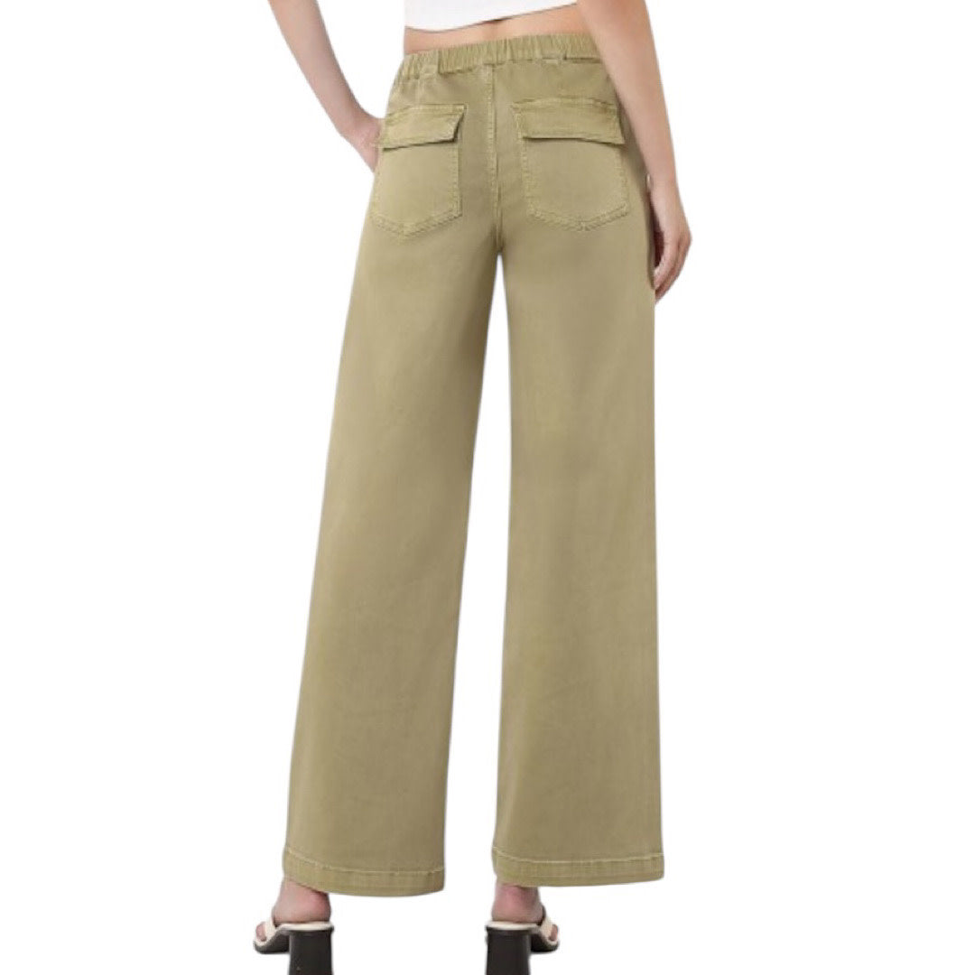 Vervet V3798HRB High Rise Baggy Wide with Drawstring