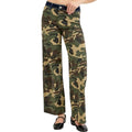 Risen PWS21274 Camo Mid Rise Straight Wide Jean